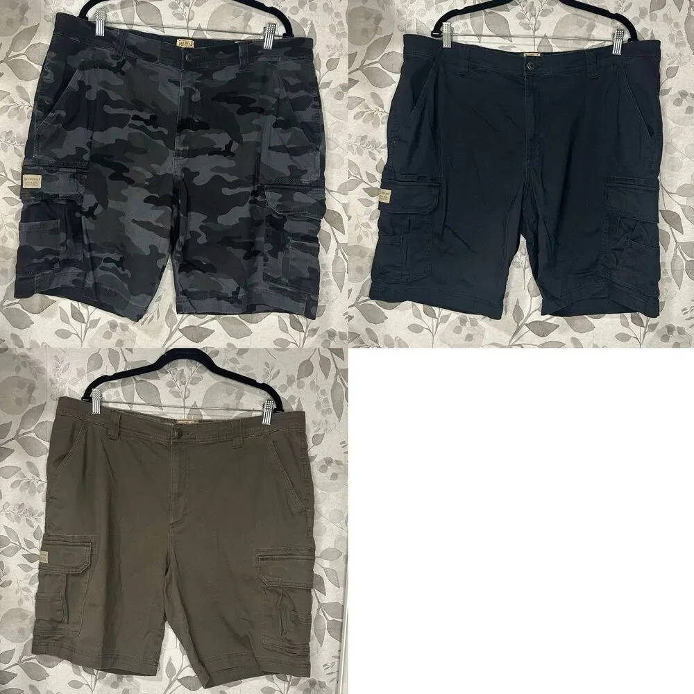 (3) RedHead Shorts Mens 40 Gray Camo Fulton Flex Utility Cargo Outdoor Casual 10